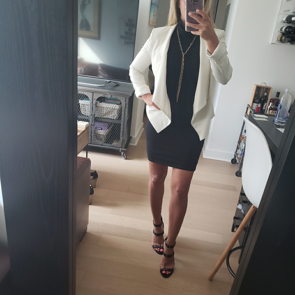 Black mini dress